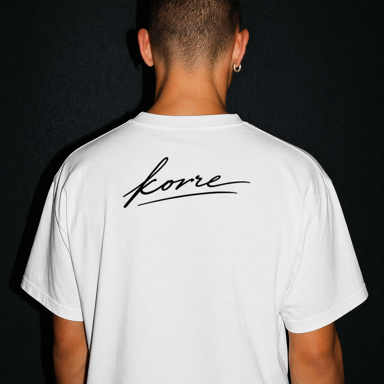 KORRE Script Tee — White