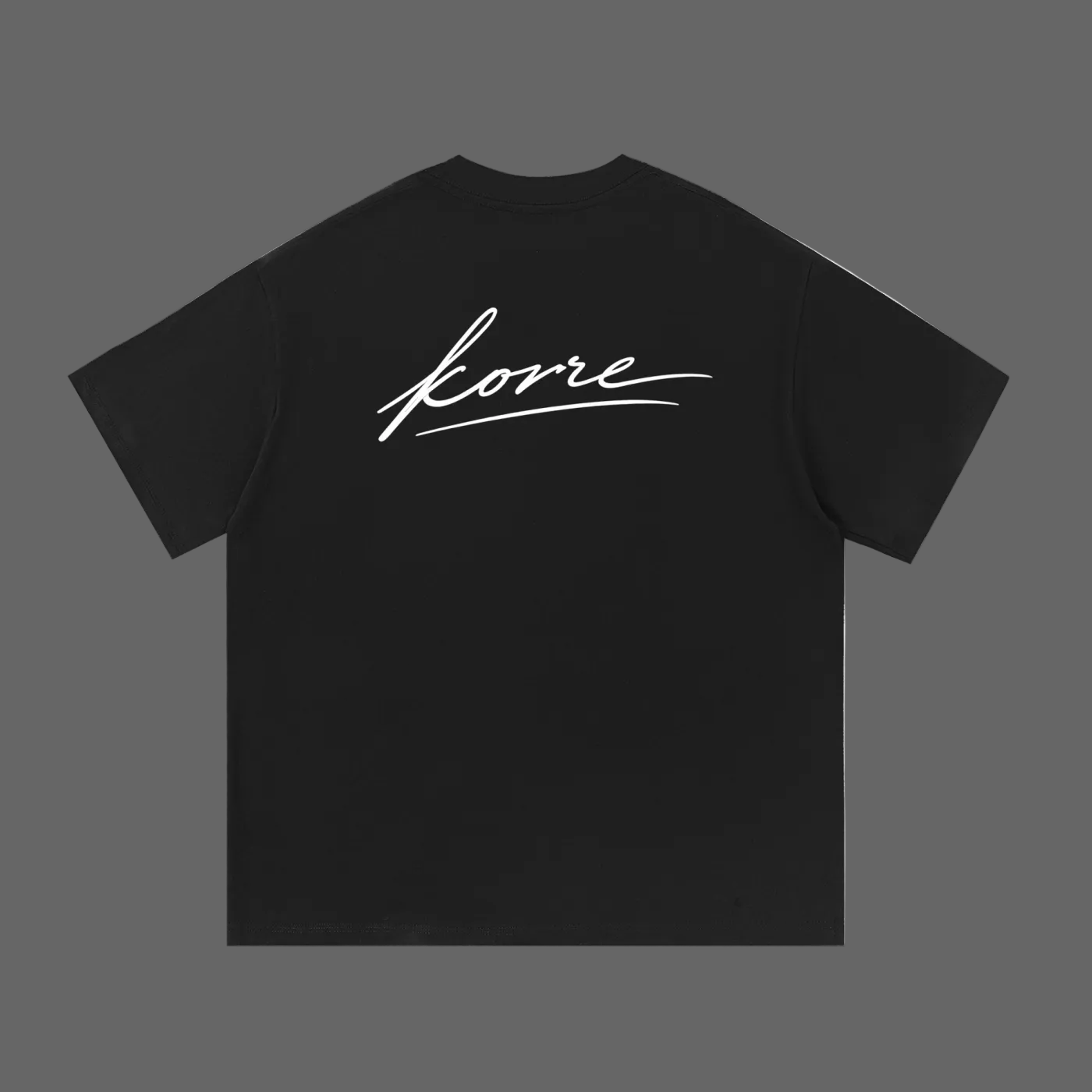 KORRE Script Tee — Black