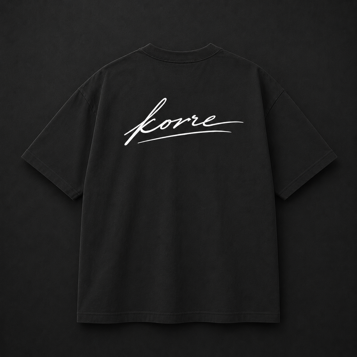 KORRE Script Tee — Black