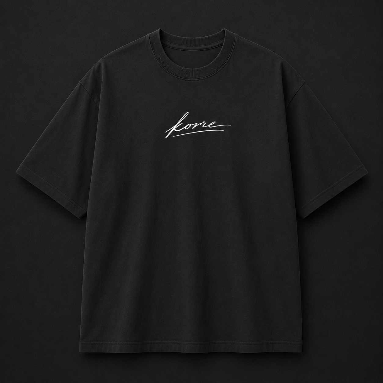 KORRE Script Tee — Black