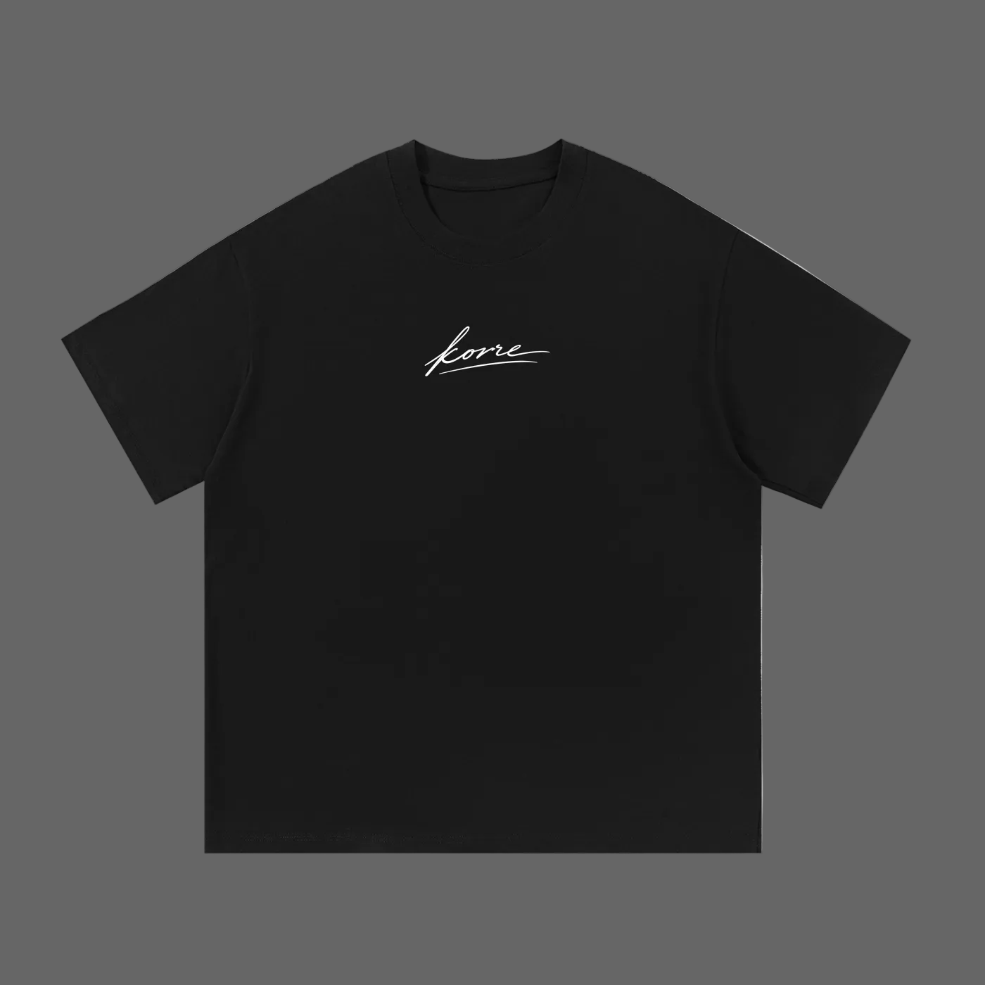 KORRE Script Tee — Black