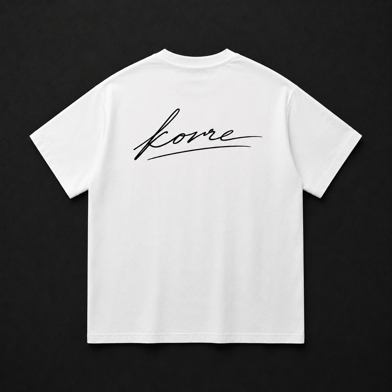 KORRE Script Tee — White