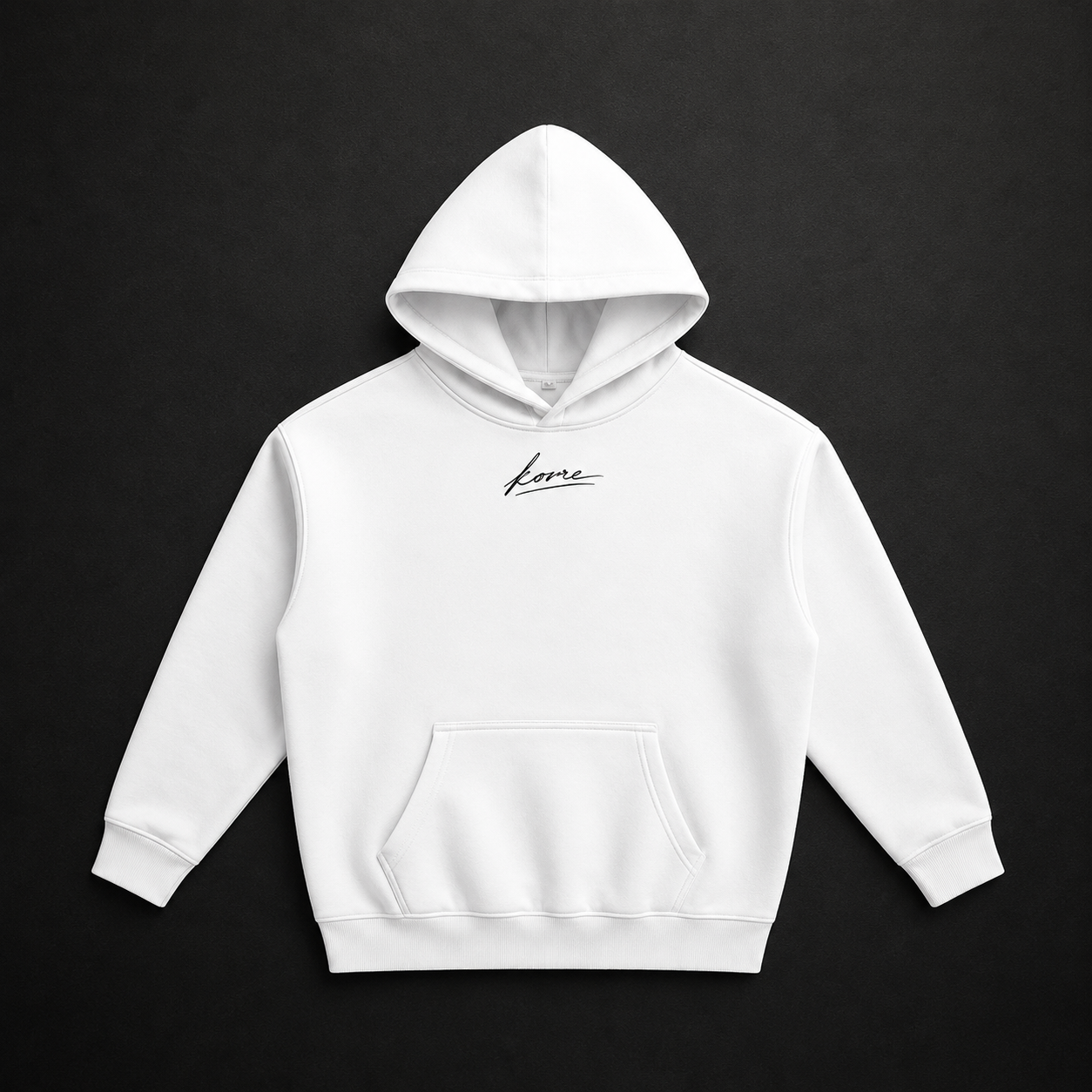 KORRE Oversized Fleece Hoodie – White