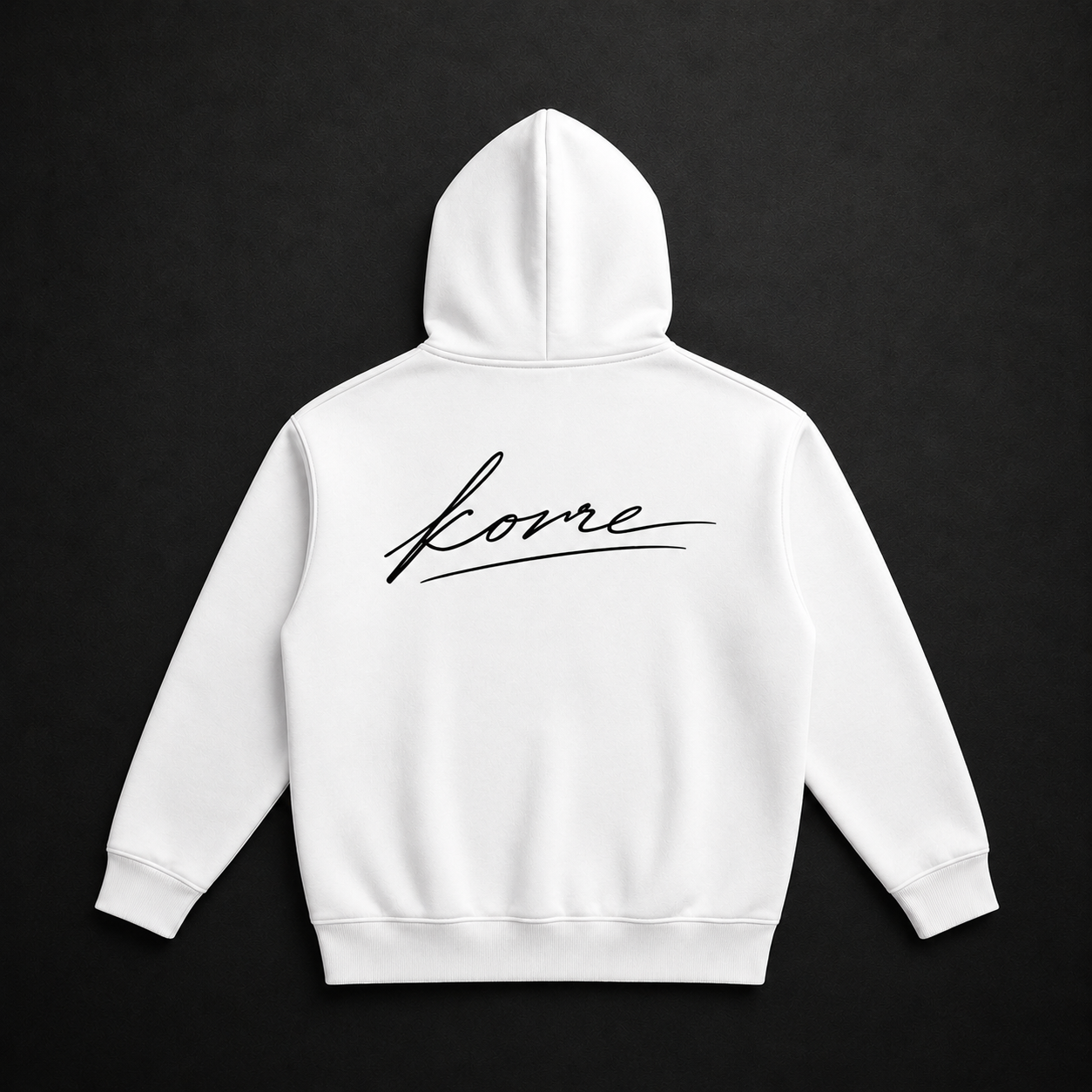 KORRE Oversized Fleece Hoodie – White