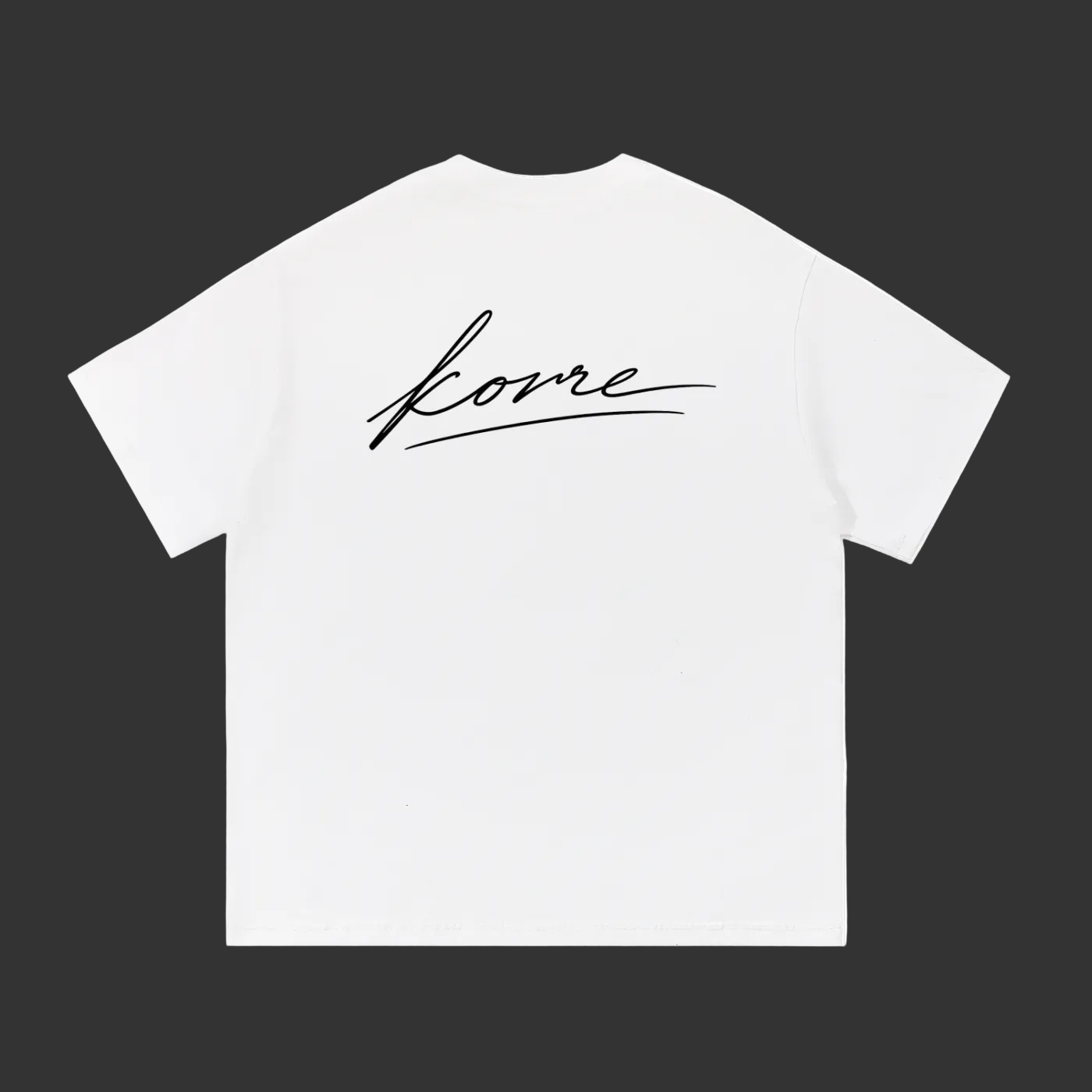 KORRE Script Tee — White