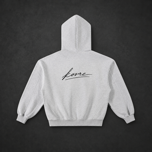 KORRE Zip Hoodie — Grey