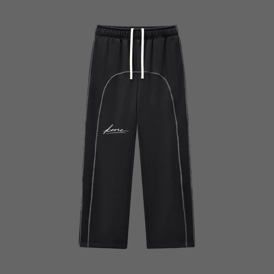 Contrast-Stitched Fleece Sweatpants