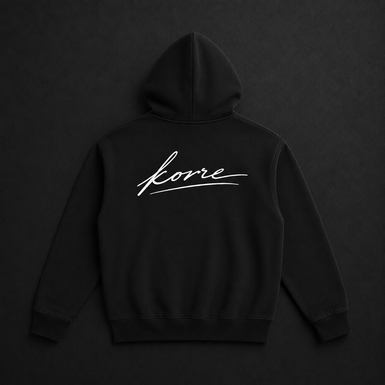 KORRE Oversized Fleece Hoodie – Black